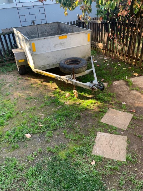 Galvanised box trailer