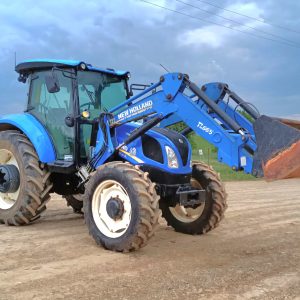 2021 New holland T5.110s 4x4 cab tractor loader