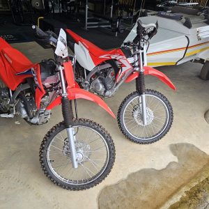 2x Honda crf 125f motorcycles