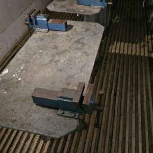 Quality vices on steel tables