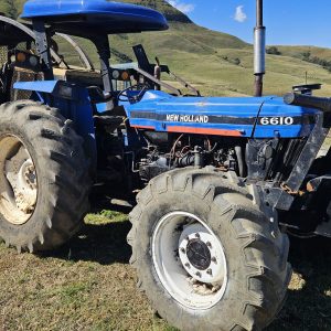 2x New holland 6610 4x4 tractors